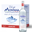 Montana Sparkling Glass | Italian Alps Mineral Water | 12 x 750ml