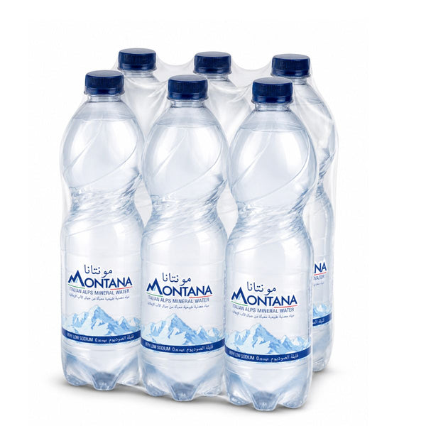 Montana Still | Italian Alps Mineral Water | 6 x 1L